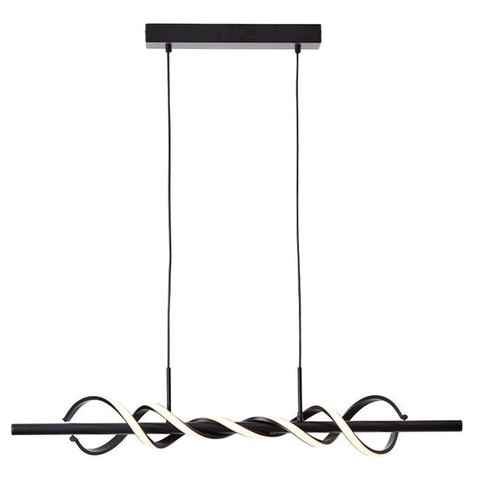 Lámpara colgante negra moderna, Quang, 20W, 3000K LED