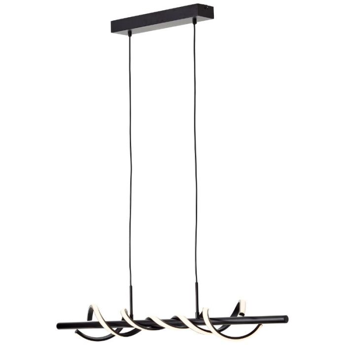 Lámpara colgante negra moderna, Quang, 20W, 3000K LED