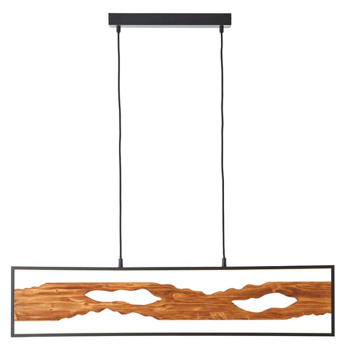 Lámpara colgante marrón rústica, Raynor, 20W, 3000K LED