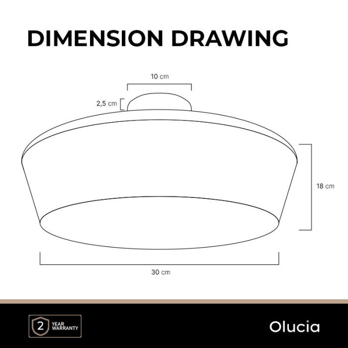 Plafón de techo dorado diseño, Manus