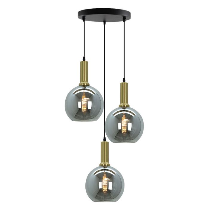 Lámpara colgante gris diseño, Giada