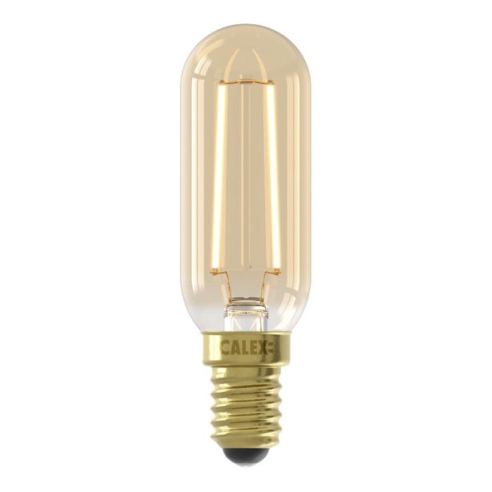 Calex bombilla LED tubo E14 regulable ámbar, 3,5W, 2100K