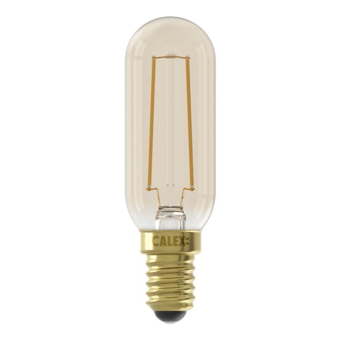 Calex bombilla LED tubo E14 regulable ámbar, 3,5W, 2100K