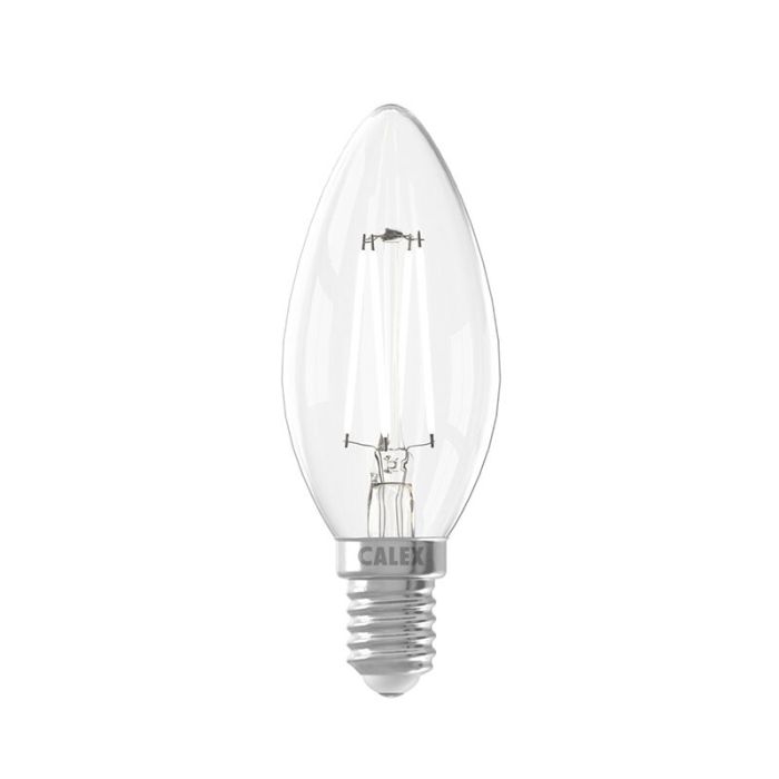 Calex bombilla vela LED E14 regulable 4,5W, 2700K