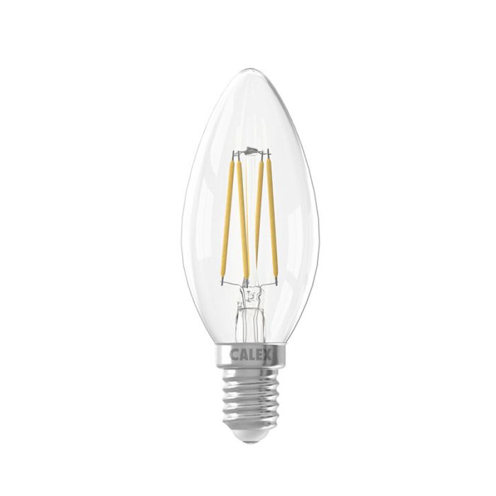 Calex bombilla vela LED E14 regulable 4,5W, 2700K