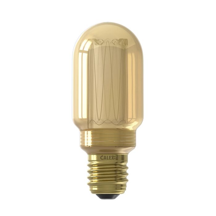 Calex bombilla LED tubo E27 regulable ámbar, 3,5W, 1800K
