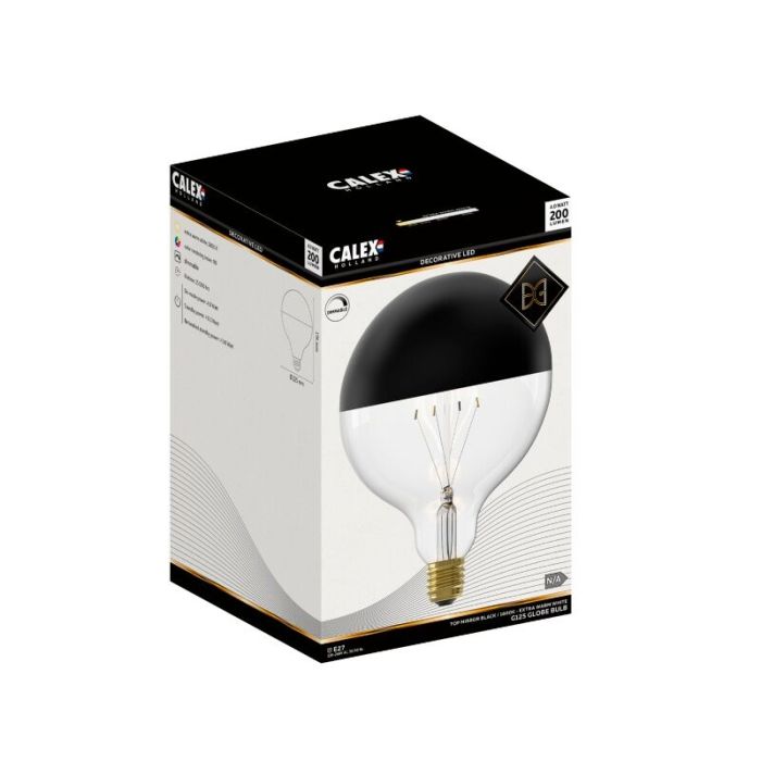 Calex bombilla LED espejo E27 regulable negro, 4W, 1800K