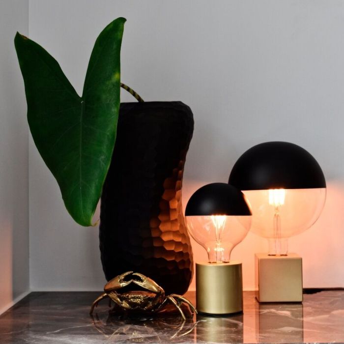Calex bombilla LED espejo E27 regulable negro, 4W, 1800K