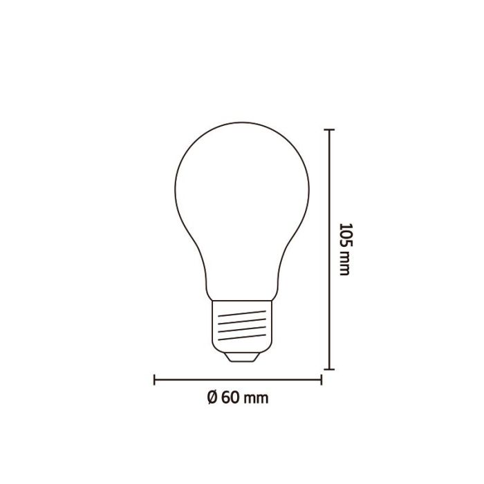 Calex bombilla LED espejo E27 regulable negro, 4W, 1800K