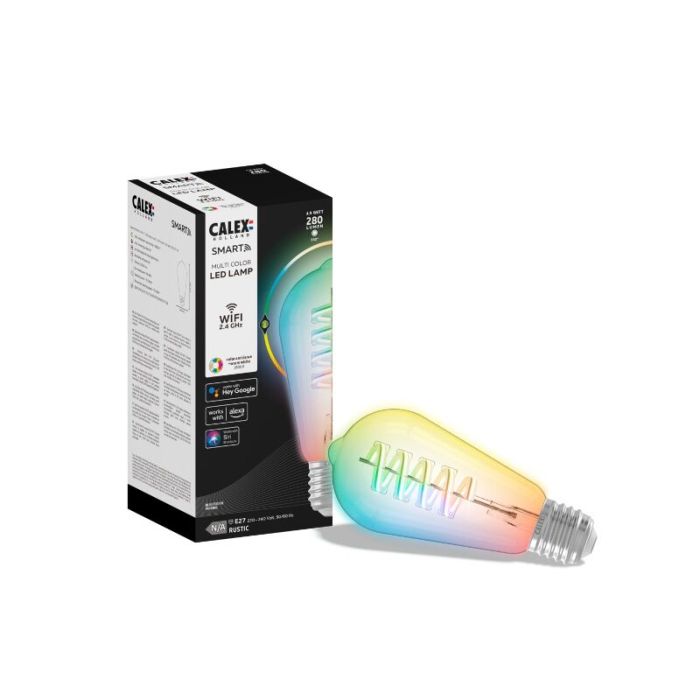 Calex bombilla inteligente LED E27 4,9W, RGBW