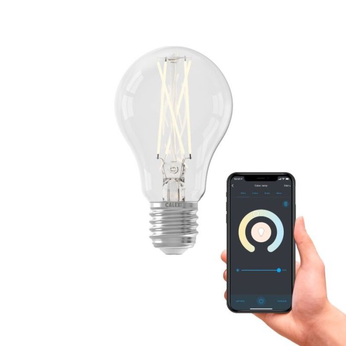 Calex bombilla inteligente LED E27 7W, color de luz ajustable