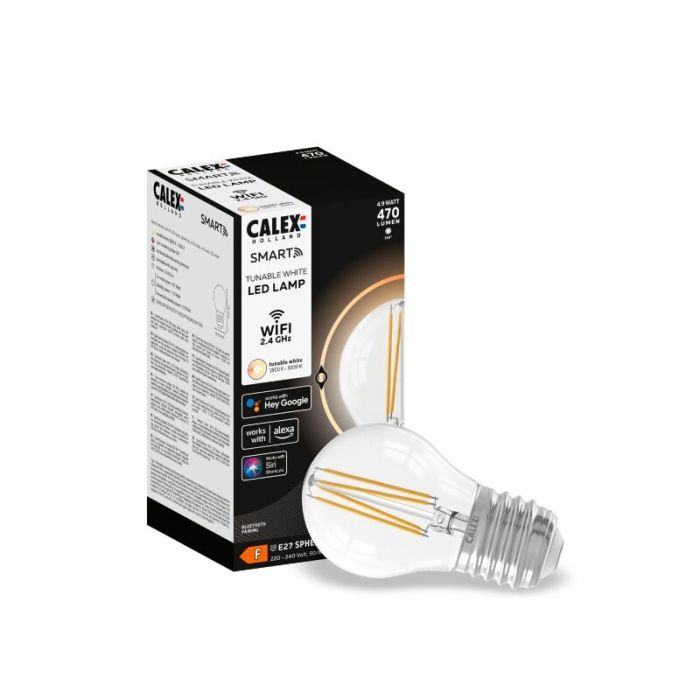 Calex bombilla inteligente LED E27, 4,9W, 1800-3000K