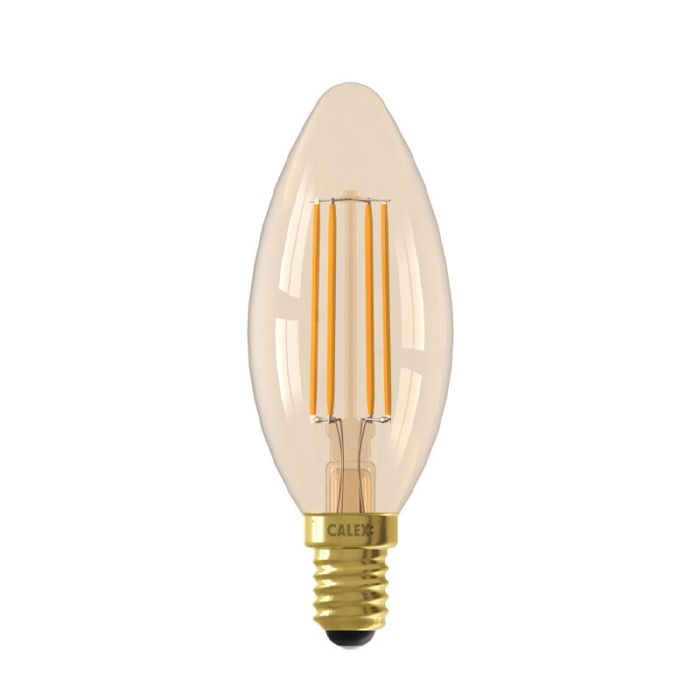 Calex bombilla inteligente LED E14 ámbar, 5W, 1800-3000K