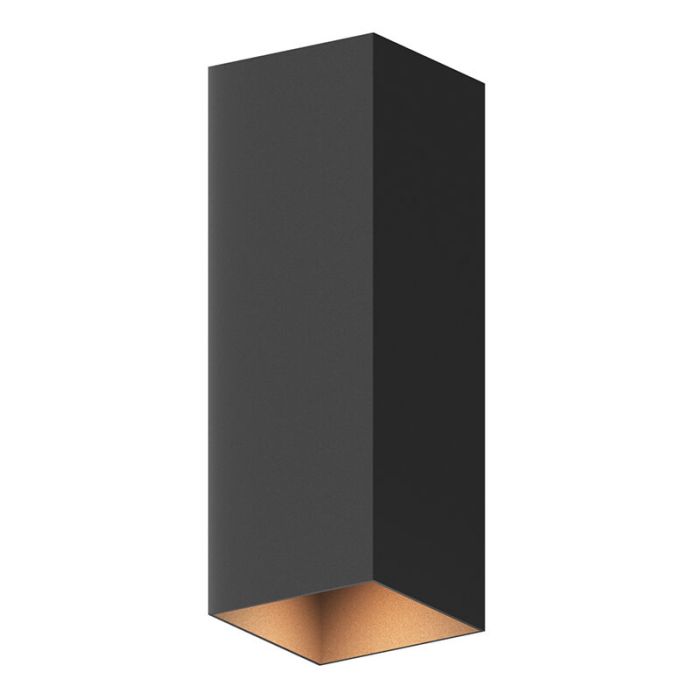 Aplique up down de aluminio negro, Dion, 8W, 3000K LED, IP54