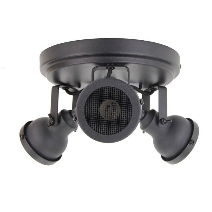 Foco de techo negro industrial, Chesney