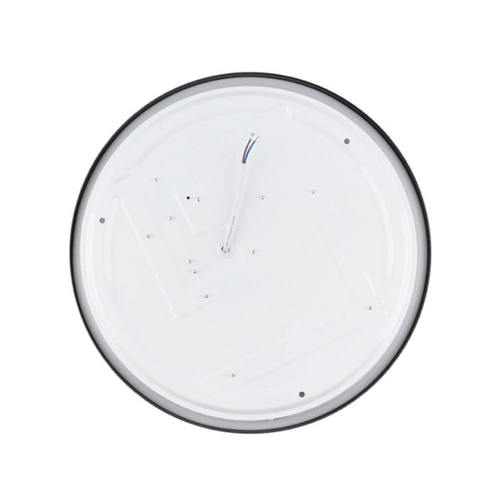 Plafón de techo negro de plástico, Kos, 22W, 3000K LED