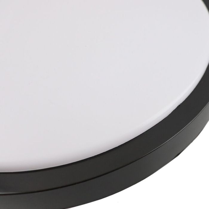 Plafón de techo negro de plástico, Kos, 22W, 3000K LED