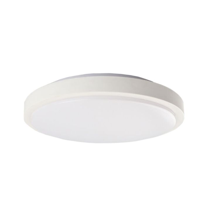 Plafón de techo blanco de plástico, Kos, 16W, 3000K LED