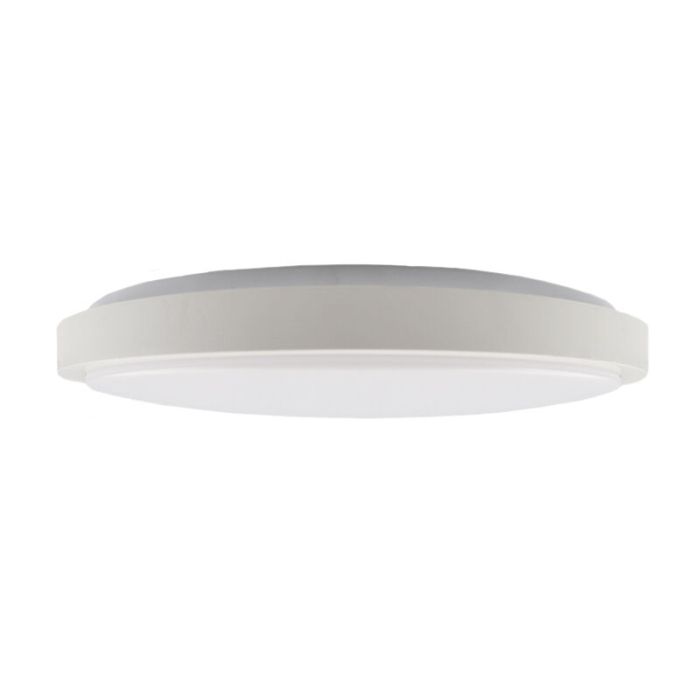 Plafón de techo blanco de plástico, Kos, 16W, 3000K LED