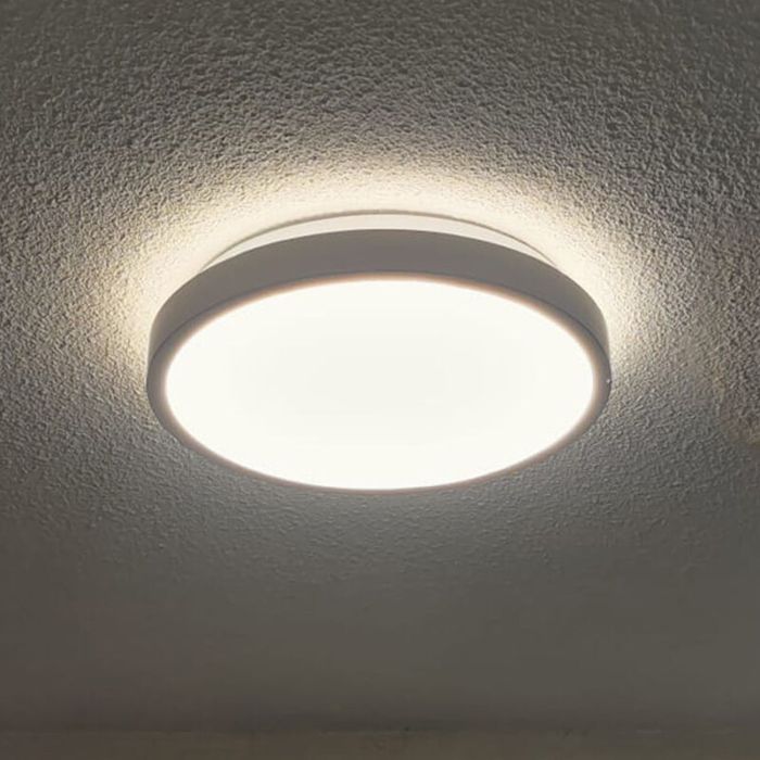 Plafón de techo blanco de plástico, Kos, 16W, 3000K LED