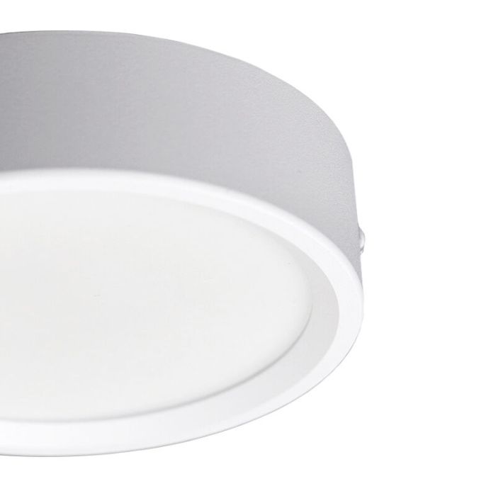 Lámpara de techo blanca de aluminio, Aletta, 15W, 3000K LED