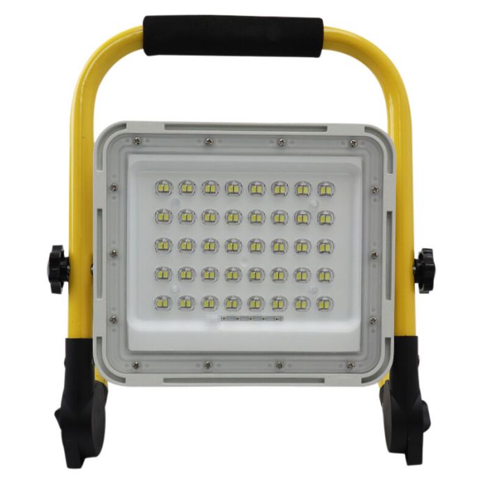 Luz de trabajo recargable amarilla de aluminio, Hilmi, 60W, 6500K LED, IP44, con interruptor