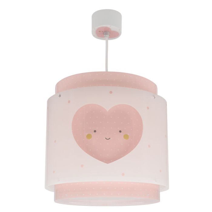 Lámpara colgante infantil de plástico rosa, Dreams