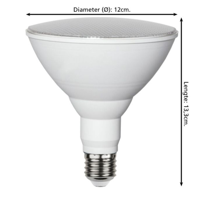 LED PAR lámpara para plantas E27 16W, 3500K