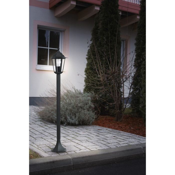 Lámpara exterior negra de aluminio, Alieke, IP44