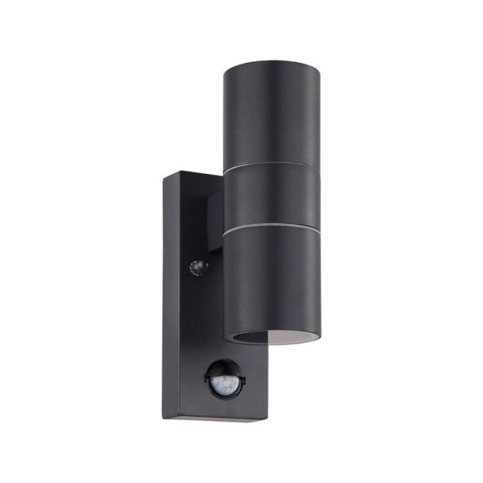 Aplique exterior con sensor de movimiento antracita de metal, Marlies, IP44
