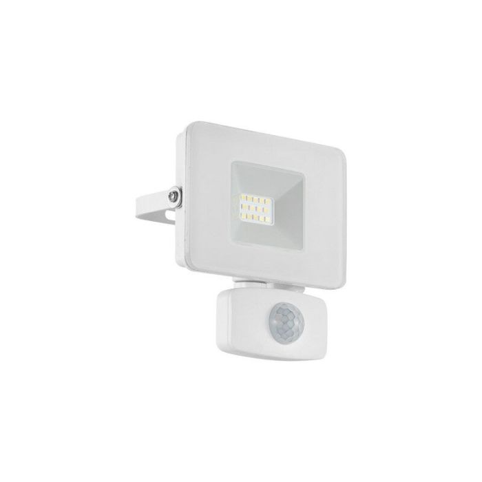 Aplique exterior con sensor de movimiento blanco de aluminio, Joey, IP44