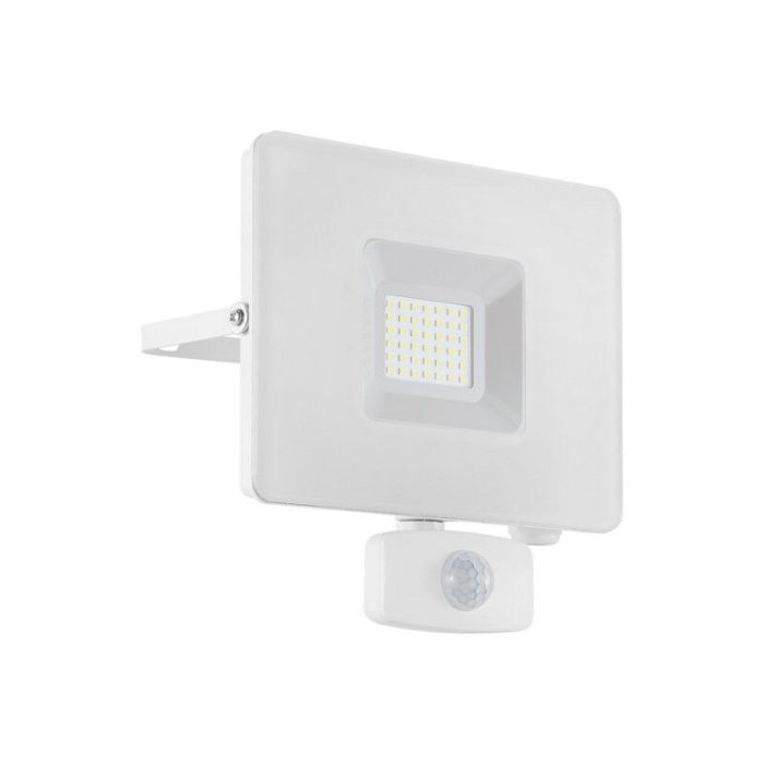 Aplique exterior con sensor de movimiento blanco de aluminio, Joey, IP44