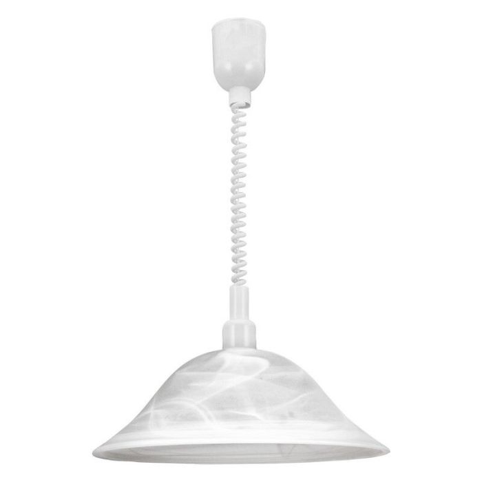 Lámpara colgante blanca de vidrio, Klaas