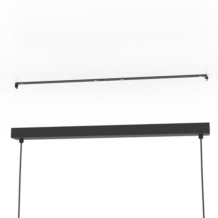 Lámpara colgante negra de aluminio, Mauricio