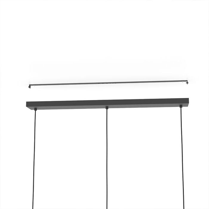 Lámpara colgante negra de aluminio, Redouan