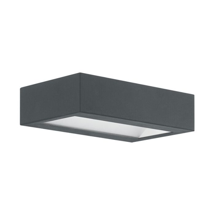 Lámpara exterior antracita de acero, Simen, 4W, 3000K LED, IP44