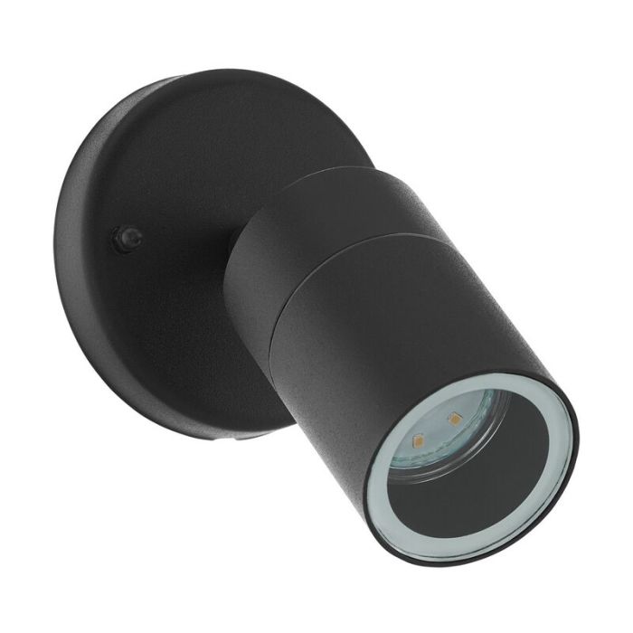 Lámpara exterior negro de acero, Jaydae, IP44
