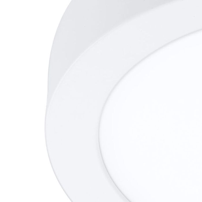 Lámpara de techo inteligente blanca de plástico, Geraldo, 16,5W, ajustable entre luz blanco cálido y frío LED, IP44