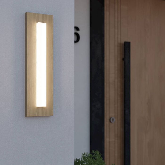 Lámpara exterior marrón de aluminio, Bernardo, 7W, 3000K LED, IP44