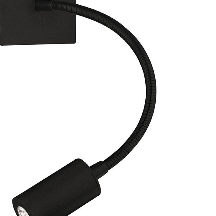 Lámpara de cama gris pardo de tela, Abano, con interruptor