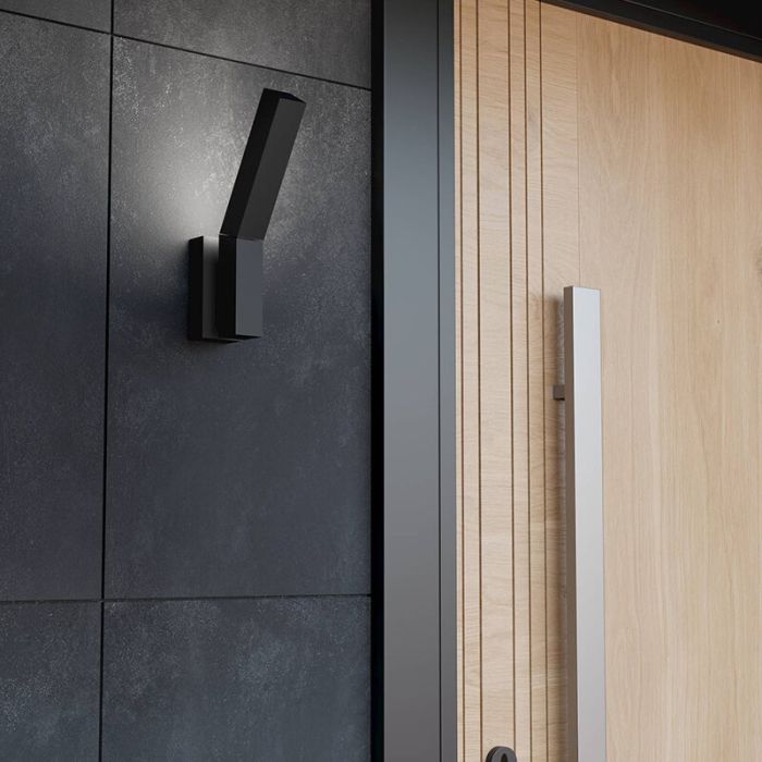 Lámpara exterior negra de aluminio, Salman, 4,5W, 3000K LED, IP44