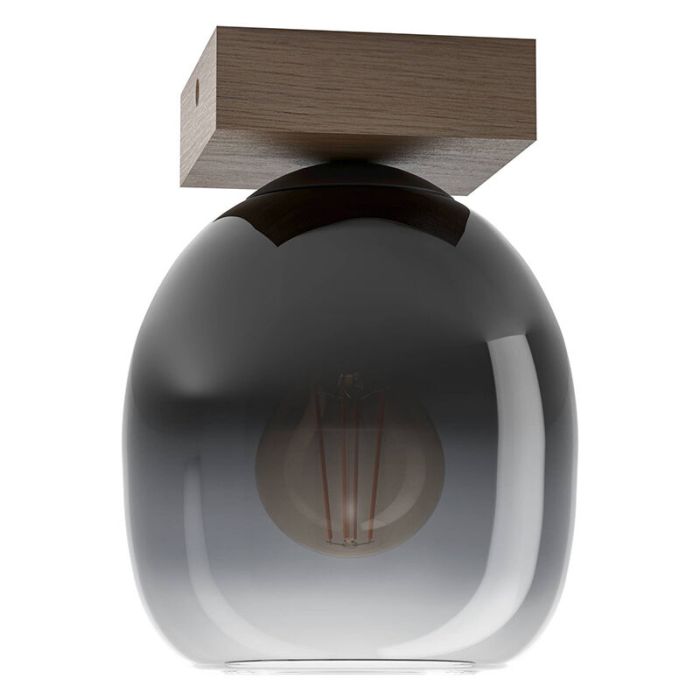 Lámpara de techo marrón de madera, Frida