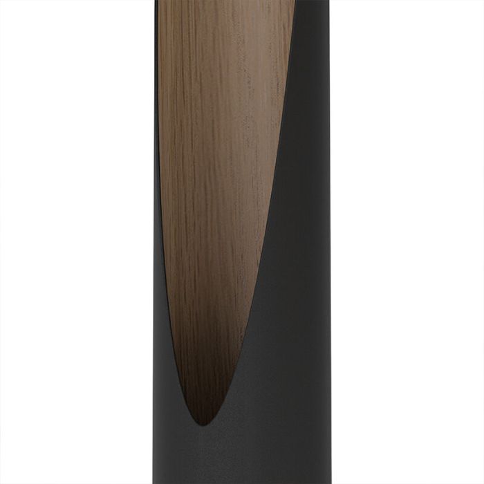 Lámpara de mesa marrón de aluminio, Aloysius, con interruptor
