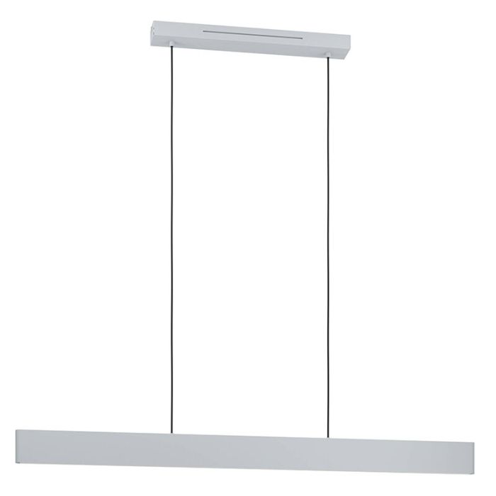 Lámpara colgante inteligente gris de aluminio, Andrew, 19W, ajustable entre luz blanco cálido y frío LED
