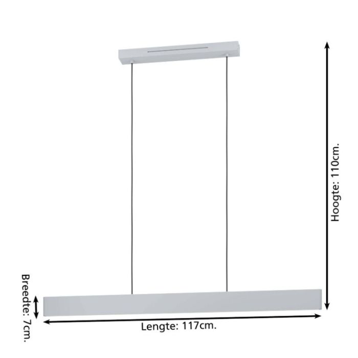 Lámpara colgante inteligente gris de aluminio, Andrew, 19W, ajustable entre luz blanco cálido y frío LED