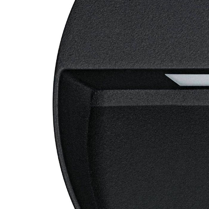 Lámpara exterior negra de aluminio, Lamar, 4,8W, ajustable entre luz blanco cálido y frío LED, IP65