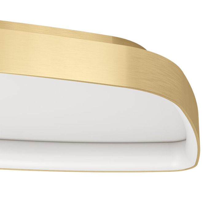 Plafón de techo dorado de aluminio, Samson, 25,2W, 3000K LED