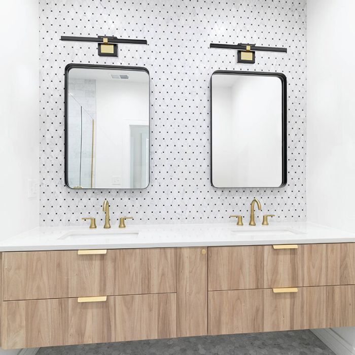 Aplique baño latón de acero, Natasha, 11W, 3000K LED, IP44