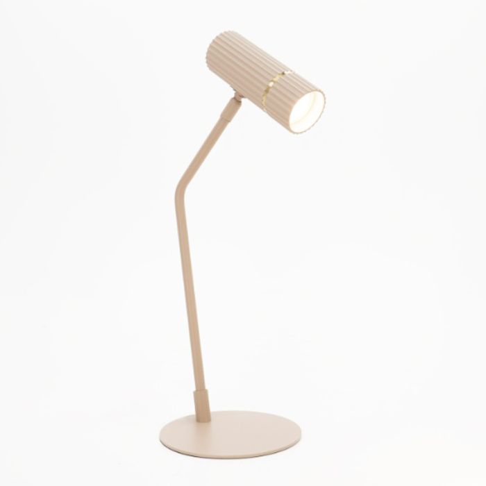 Flexo beige de acero, Vahid, con interruptor