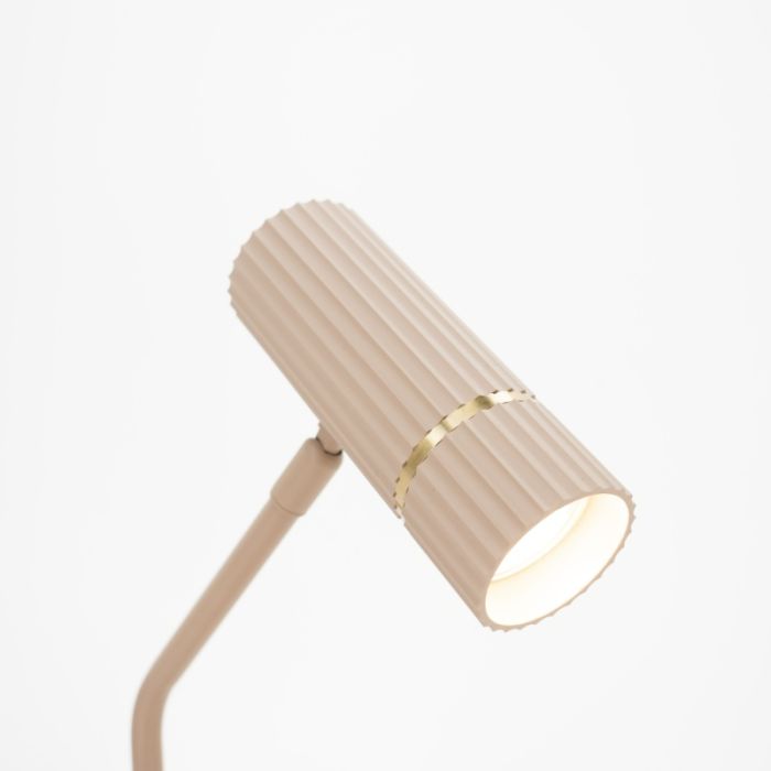 Flexo beige de acero, Vahid, con interruptor